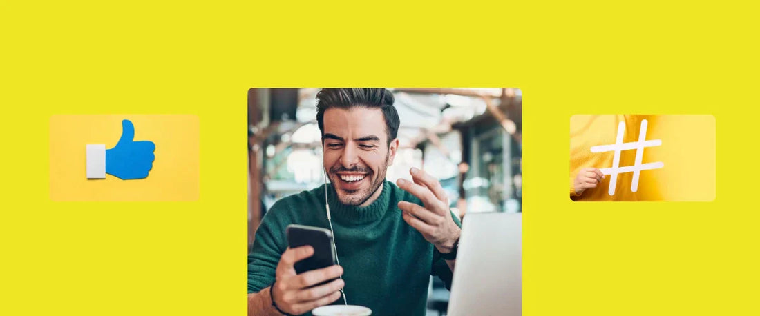 Social-Media-Check: Händler-Potenzial auf Laptop mit App-Icons analysieren